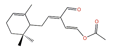(1E,3E)-3-Formyl-5-(2,6,6-trimethylcyclohex-2-en-1-yl)-penta-1,3-dien-1-yl acetate